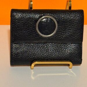 Versace Black Leather bifold wallet